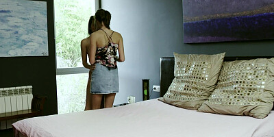 Thrilling lesbians are tasting each other's wet cunt and tits