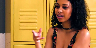 Professor Cherie DeVille is lovemaking with a schoolgirl Jeni Angel