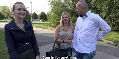 Group Anal for Money with a Busty MILF