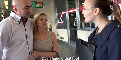 Group Anal for Money with a Busty MILF