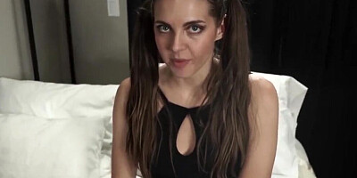 STEP DAUGHTER SADIE HOLMES CONVINCES HER DAD TO PUT HIS DICK INSIDE OF HER