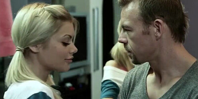 Digital Playground - Pigtail blonde Riley Steele gets step dads cock in the bathroom