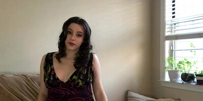 Cute girl is giving some nice JOI in this solo video