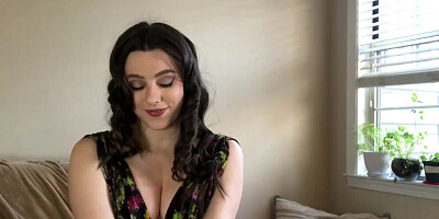 Cute girl is giving some nice JOI in this solo video