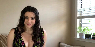 Cute girl is giving some nice JOI in this solo video