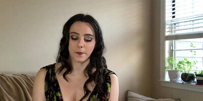 Cute girl is giving some nice JOI in this solo video