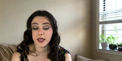 Cute girl is giving some nice JOI in this solo video