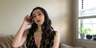 Cute girl is giving some nice JOI in this solo video