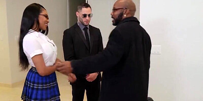 Brazzers - Lala Ivey Fucks Her Security & Friend's Cock In a Threesome