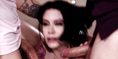 PURE TABOO Gold Digger Anna De Ville Does Everything To Keep Her Boyfriend's Stepfather Quiet