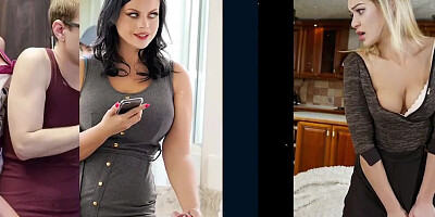 Family Strokes - Sneaky Dude Bangs Her Stepsister's Pussy In Front Of Her Bestie And Ask Her To Join (Tyler Nixon, Liv Wild)