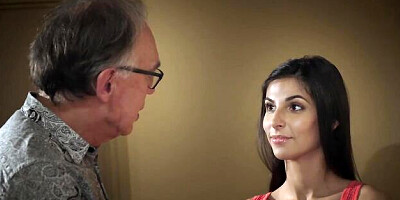 Grandpa trailer with enticing Angela Allison and Emily Brix from Oldje-3some