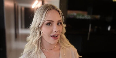 Angie Lynx treats your cock to a nice suckjob in POV