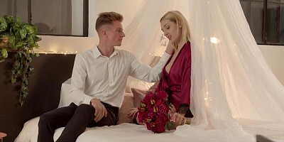 Attractive blonde is dealing with a hard dick once again