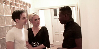 Modest chick at wife sharing movie