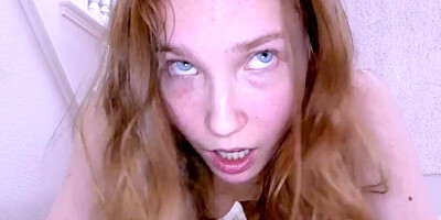 Tall & skinny Brunette Model fucked in the ass & cums