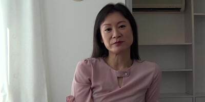 Asian cougar blows husband's brother and gives him some pussy