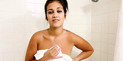 Horny brother convinces stepsister to have sex