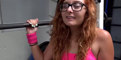Locker Room Voyeur Fucks Slutty Redhead!