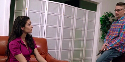 Bubble butt brunette Katana Kombat loves being on top during sex