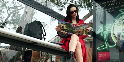 Two naughty girls are licking and making out in lesbian video