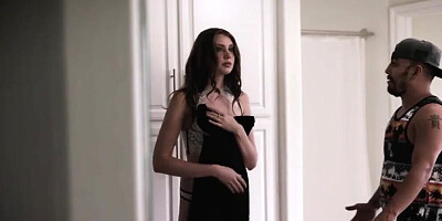 Brunette girl gets banged by her perverted boss as a form of punishment