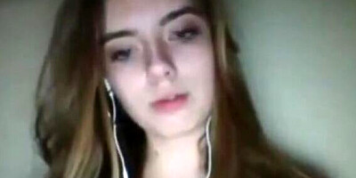 Sexy Teen Shows Off Her Big Boobs and Masturbates on Omegle