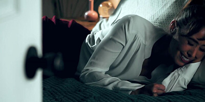 Classy Asian MILF helps her stepson with his sexual problem by fucking him