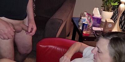 Bull's POV of Cuck Sucking before I Fuck His Wife. Brett