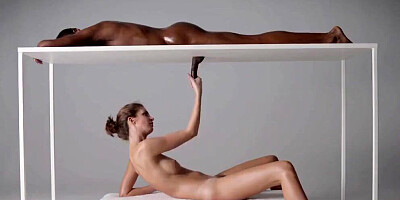 White masseuse is working on the BBC and draining big balls