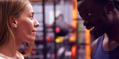 Big black rastaman is fucking a juicy girl Eveline Dellai