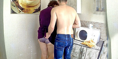 Big Ass Stepmom Anal with Son in the Kitchen. Mom and Stepson Anal Real Sex