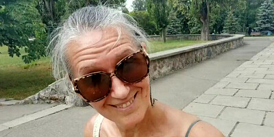 Hot and naughty granny fools around in her sexy lingerie