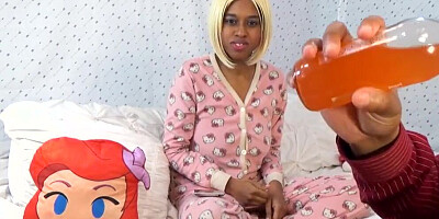 Step dad Sneaking In My Room To Teach Me Sex Taboo family HD