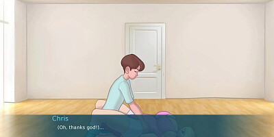 Yoga instructor fucks that busty blonde in this adult cartoon