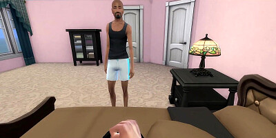 3D sex cartoon shows busty brunette MILF fucking with stepson