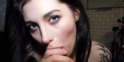 GENTLE BLOWJOB TURNS ONTO THROAT FUCK AND ANAL CREAMPIE