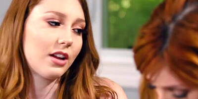 Two beautiful redhead ladies are trying out lesbian pussy licking for the first time