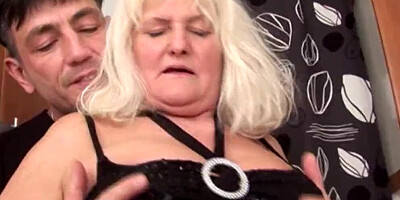 Grannies with hairy but eager pussies face a big cock - 1