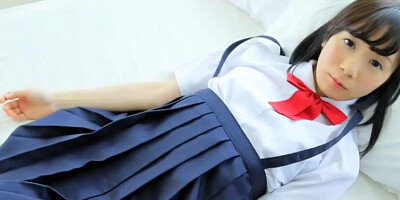 Cute Machida Misana JAV Debut Teen Teases taking off her School Panties