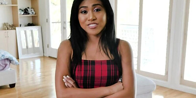 Sneaky stepdaughter convinces stepdad to let her go!