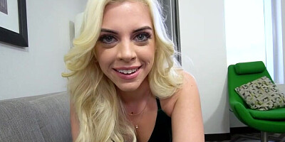 POV doggy style pussy pumping with a gold-haired harlot