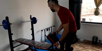 I fuck my stepmom in the home gym