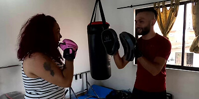 I fuck my stepmom in the home gym