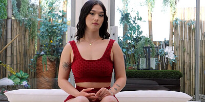 Tight babe is willing to suck and receive a huge BBC