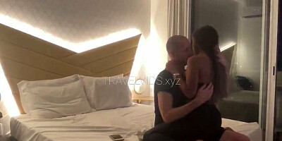 Hidden camera caught the young stud shafting the pussy of a married woman in a hotel