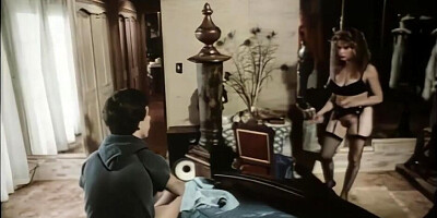 Vintage porn video shows a horny cougar having wild sex