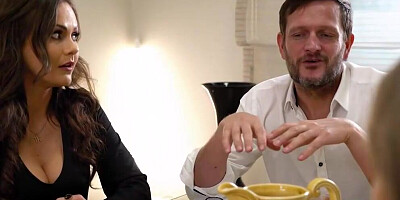 Blonde bombshell Tiffany Tatum wears long boots for this hardcore scene