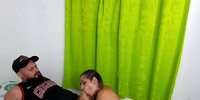 My stepmother's whore hires a woman to fix our house and I end up fucking her
