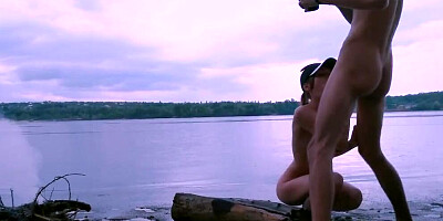 Fucked in the Rain Wet Hot Bitch. Creampie, Bonfire, Chill, Nature